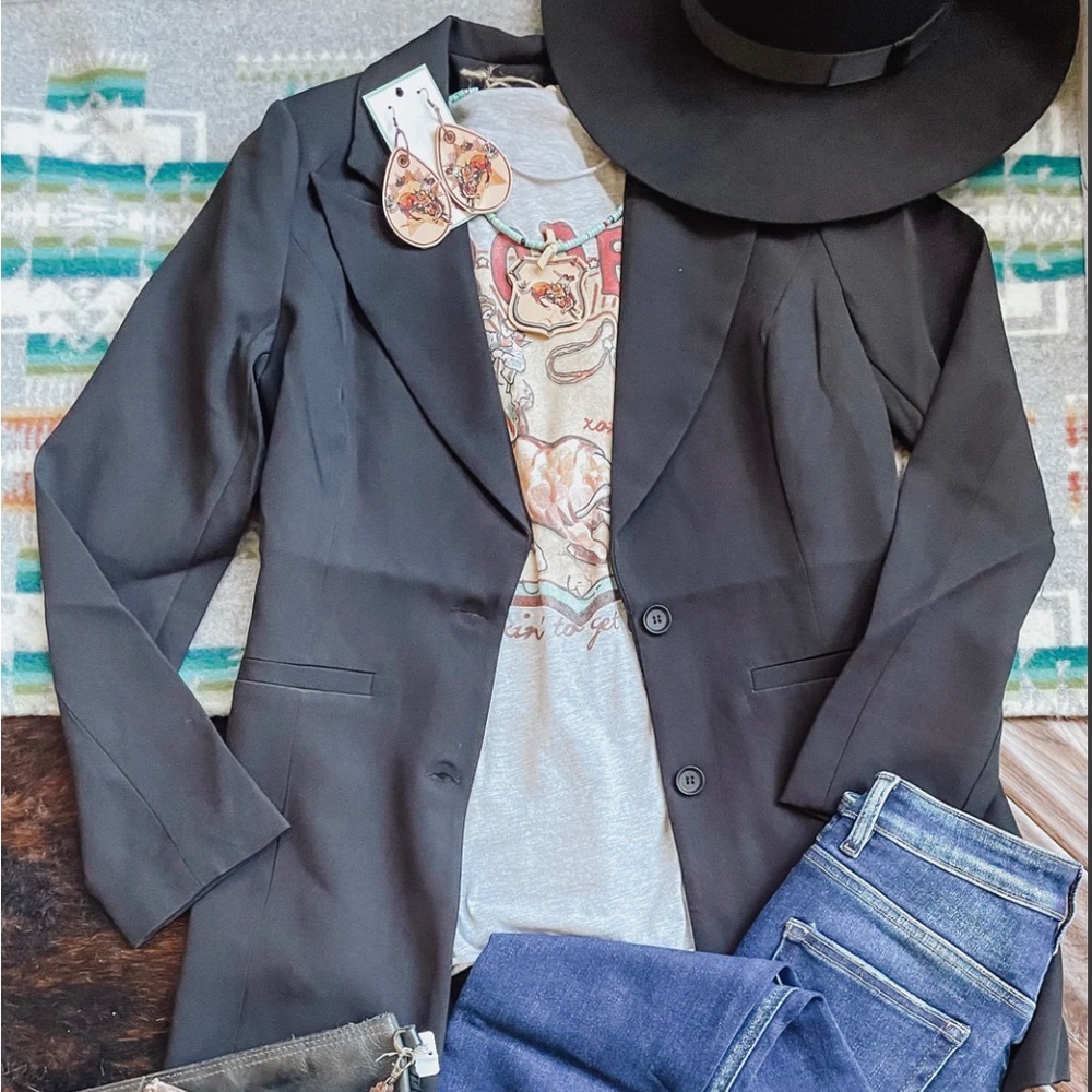 NWT Oversized Black Blazer